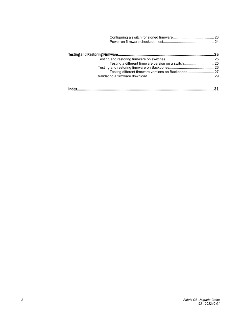 Brocade Fabric OS Upgrade Guide (Supporting Fabric OS v7.3.0) User Manual | Page 4 / 34