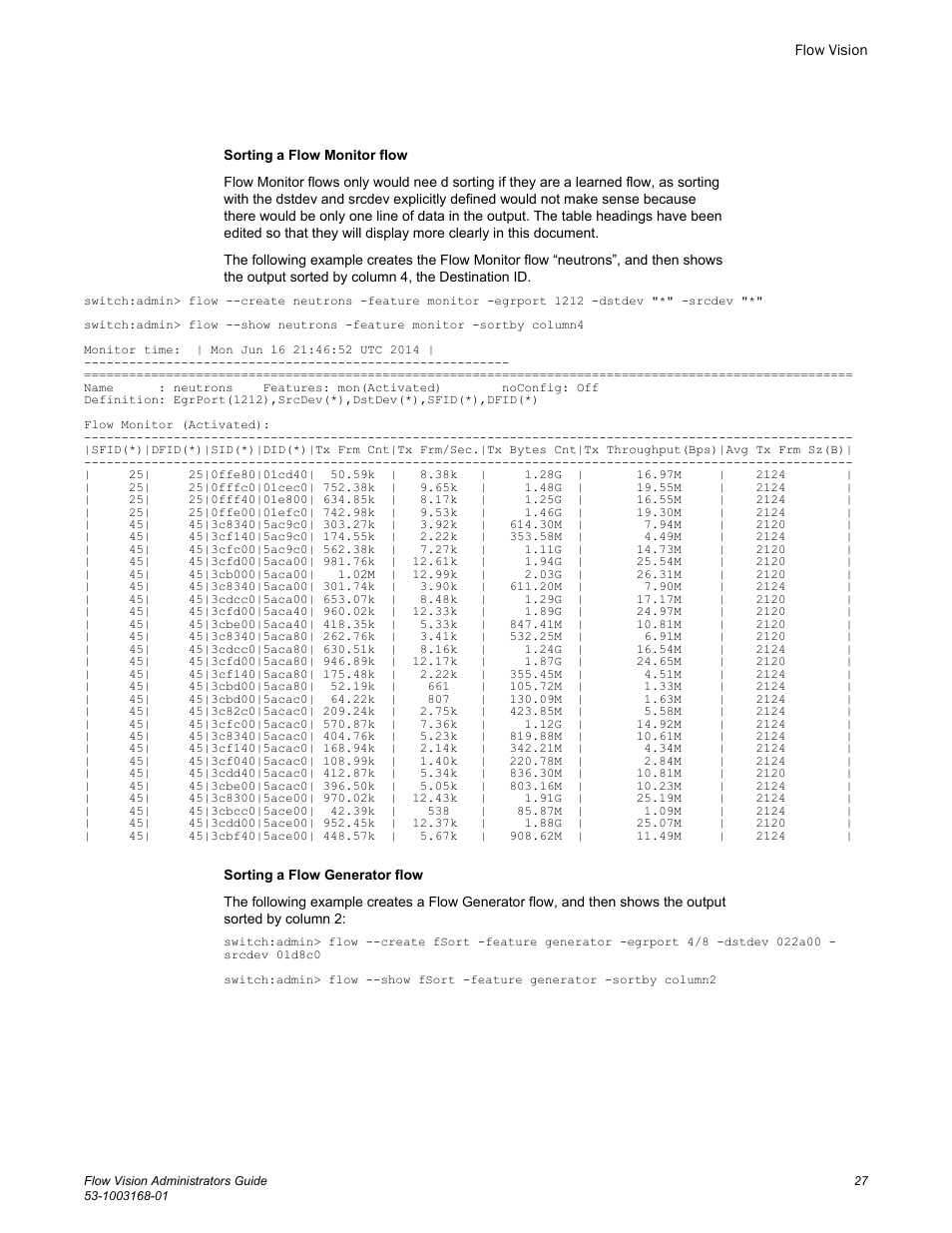 Brocade Flow Vision Administrators Guide (Supporting Fabric OS v7.3.0) User Manual | Page 27 / 90