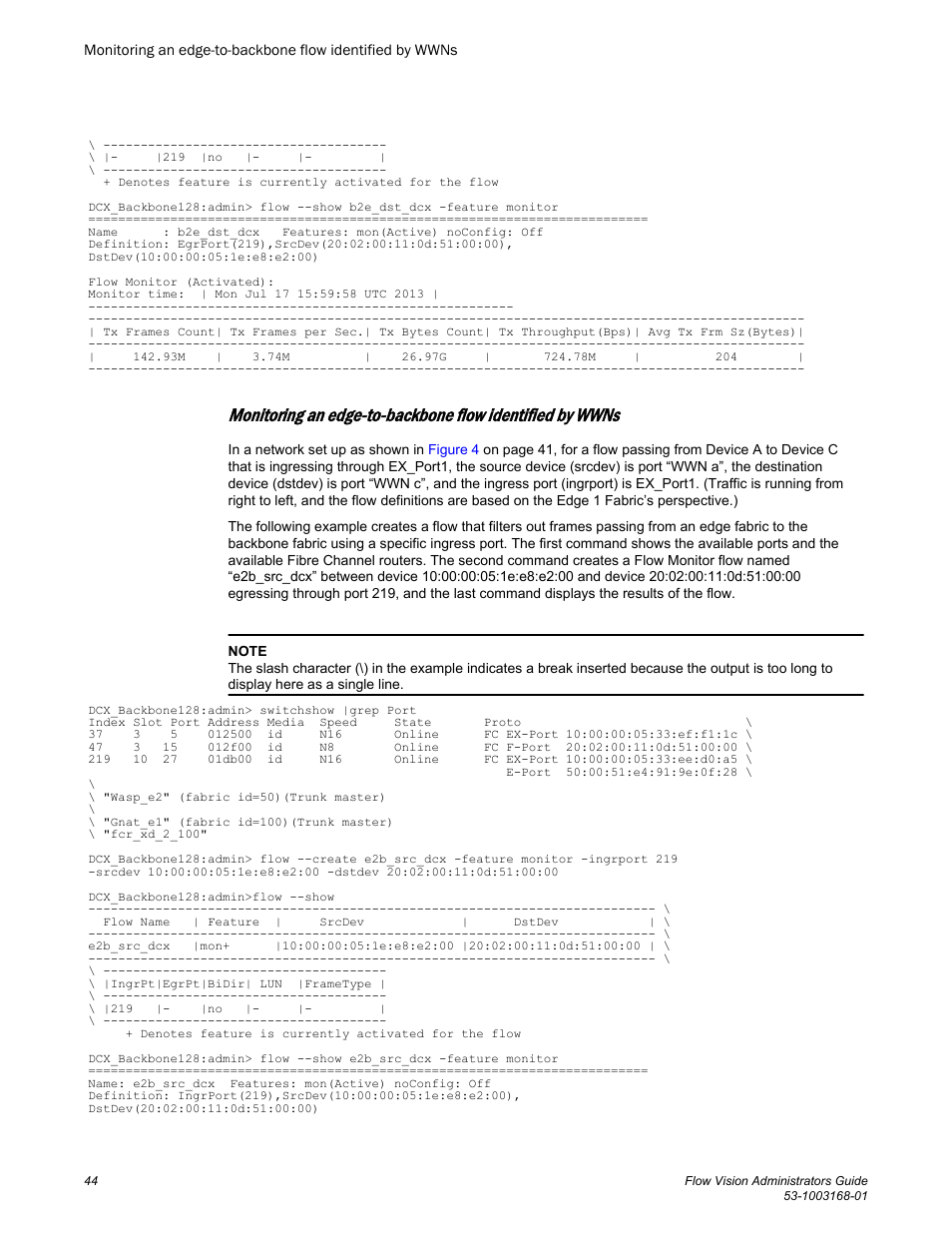 Brocade Flow Vision Administrators Guide (Supporting Fabric OS v7.3.0) User Manual | Page 44 / 90