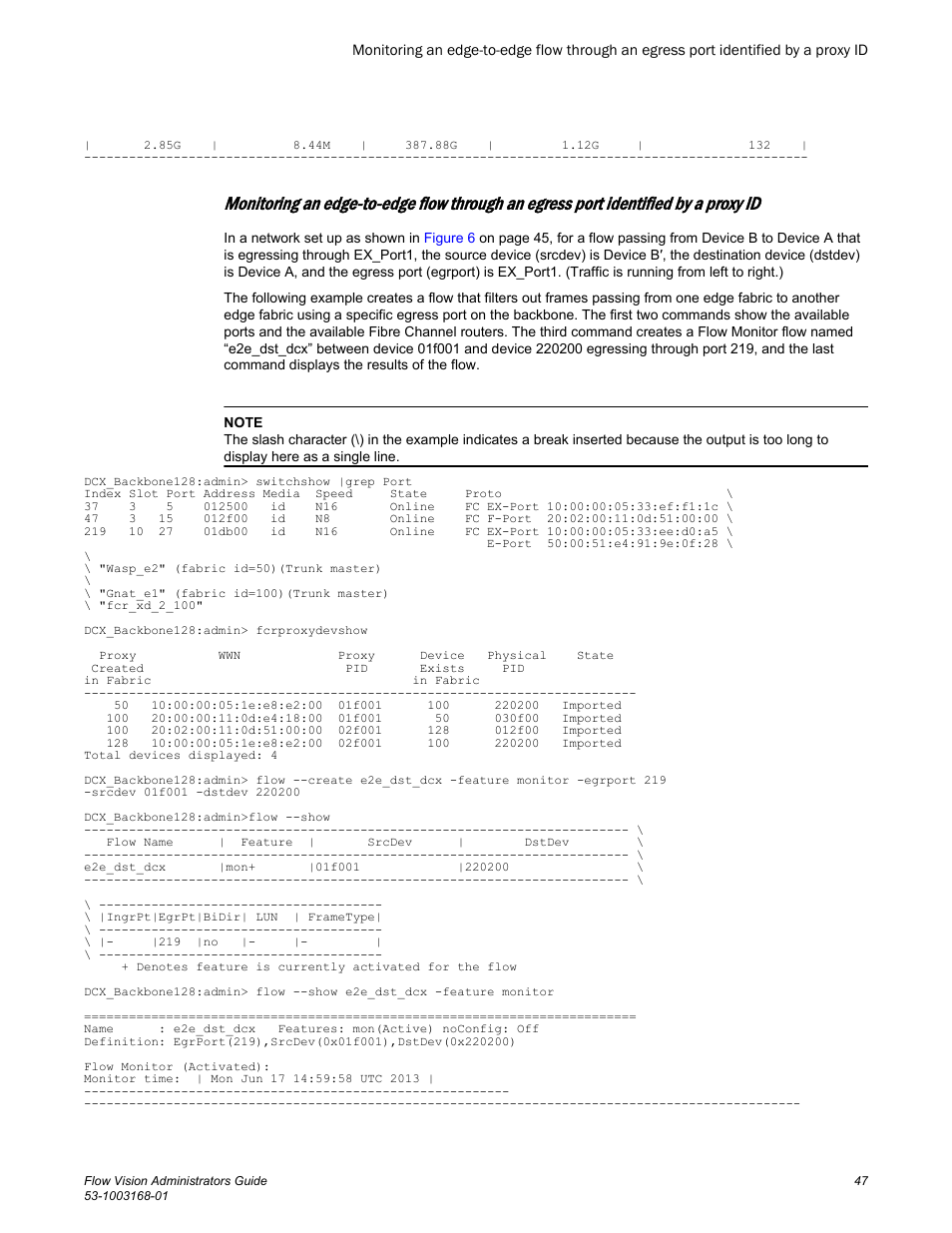 Brocade Flow Vision Administrators Guide (Supporting Fabric OS v7.3.0) User Manual | Page 47 / 90