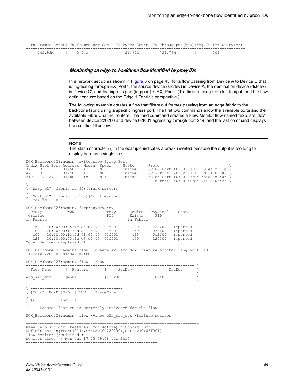 Brocade Flow Vision Administrators Guide (Supporting Fabric OS v7.3.0) User Manual | Page 49 / 90