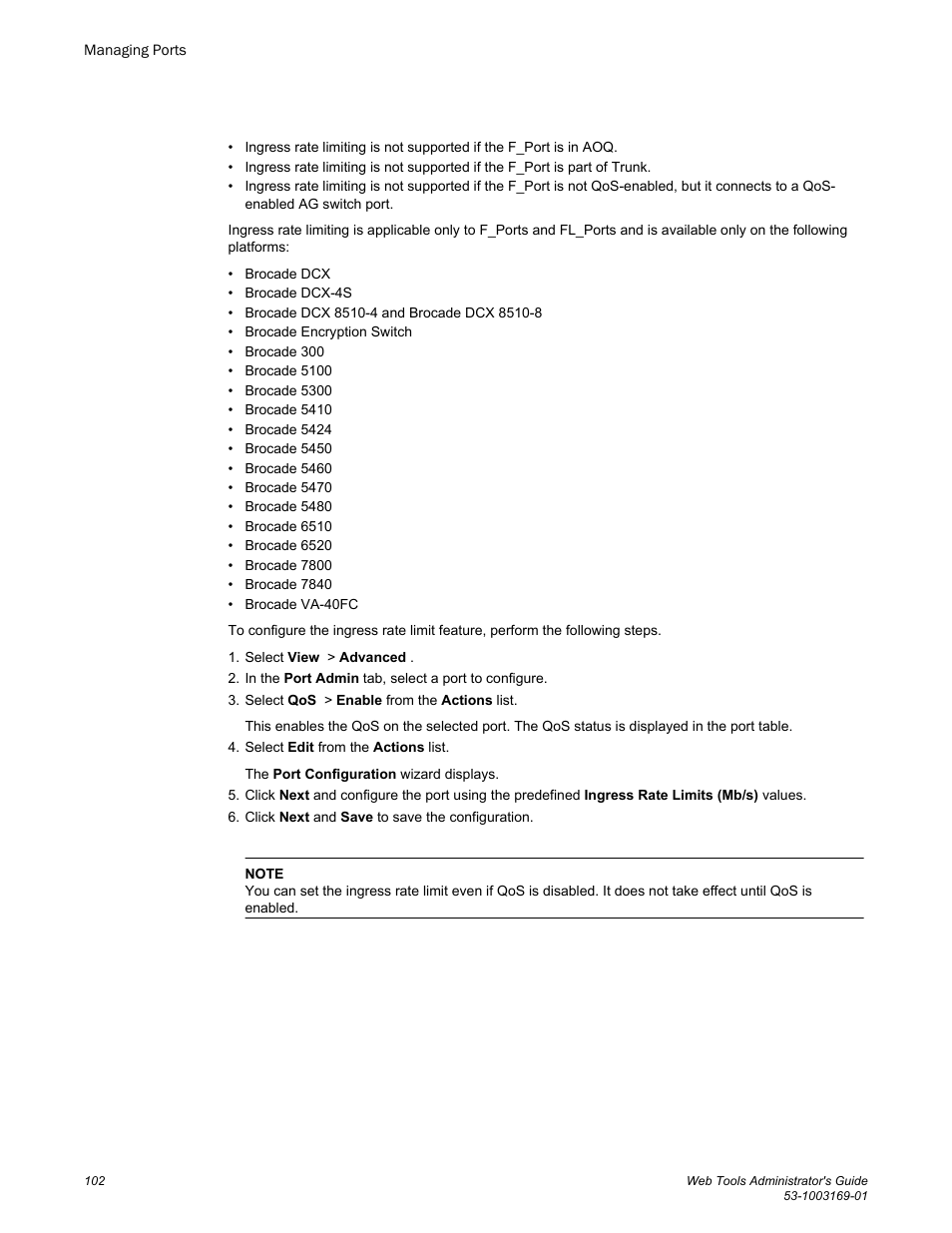 Brocade Web Tools Administrators Guide (Supporting Fabric OS v7.3.0) User Manual | Page 102 / 274