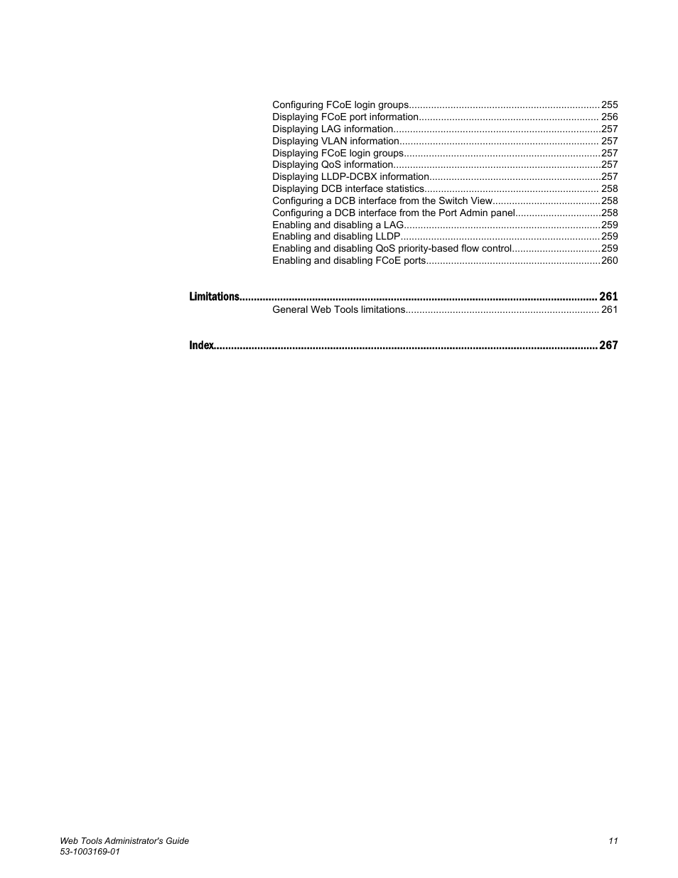 Brocade Web Tools Administrators Guide (Supporting Fabric OS v7.3.0) User Manual | Page 11 / 274