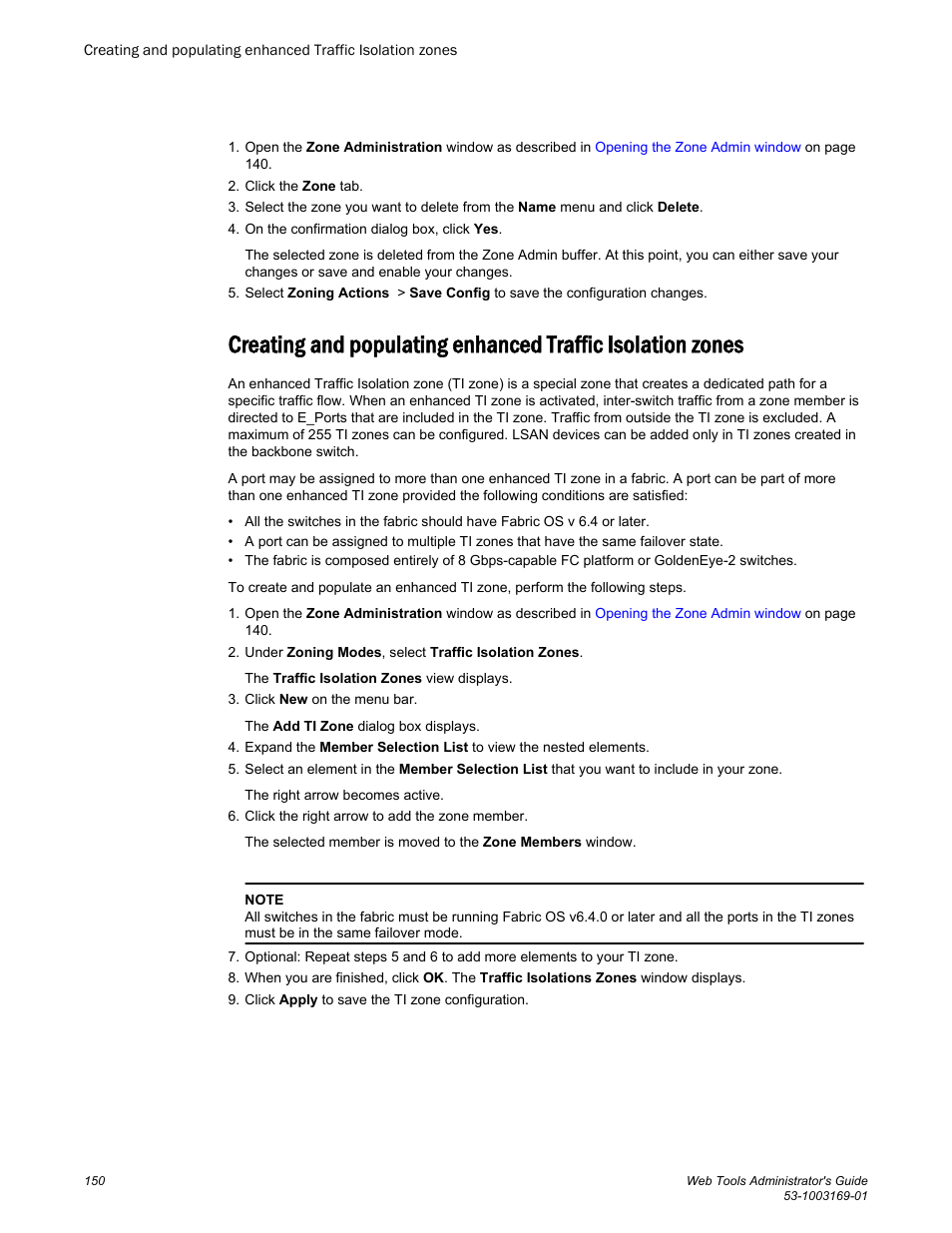 Brocade Web Tools Administrators Guide (Supporting Fabric OS v7.3.0) User Manual | Page 150 / 274