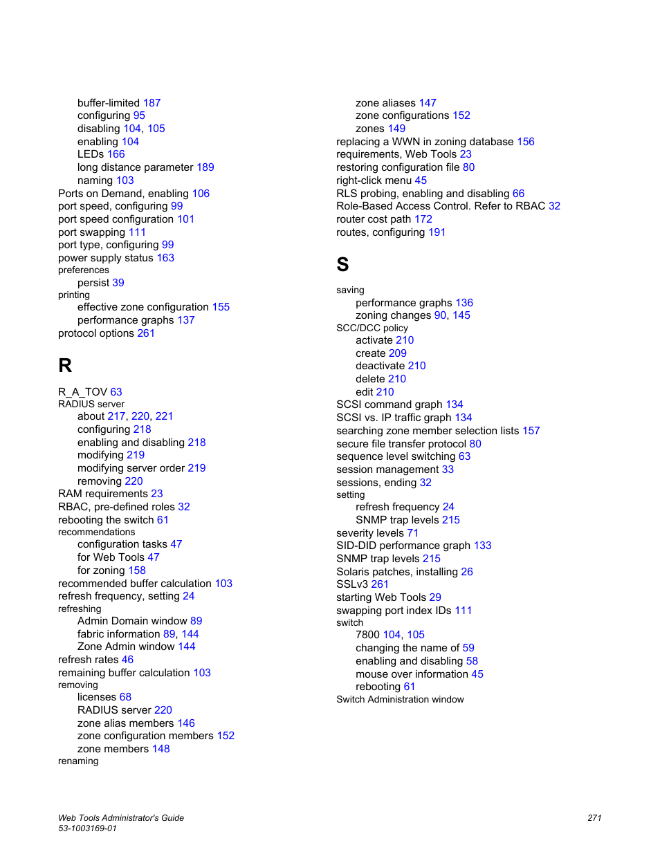 Brocade Web Tools Administrators Guide (Supporting Fabric OS v7.3.0) User Manual | Page 271 / 274