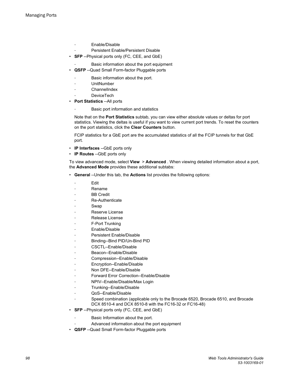 Brocade Web Tools Administrators Guide (Supporting Fabric OS v7.3.0) User Manual | Page 98 / 274