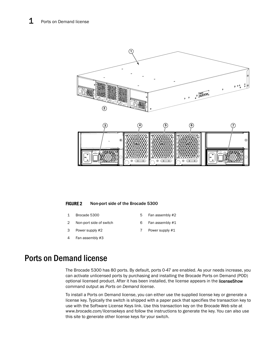 Ports on demand license | Brocade 5300 Hardware Reference Manual User Manual | Page 16 / 54