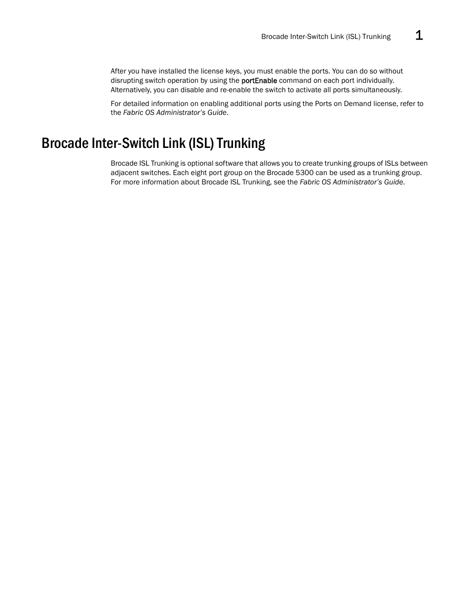 Brocade inter-switch link (isl) trunking | Brocade 5300 Hardware Reference Manual User Manual | Page 17 / 54