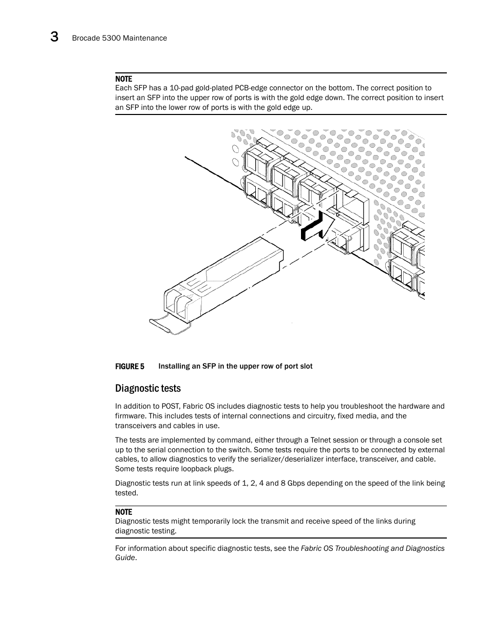 Figure 5, Diagnostic tests | Brocade 5300 Hardware Reference Manual User Manual | Page 36 / 54