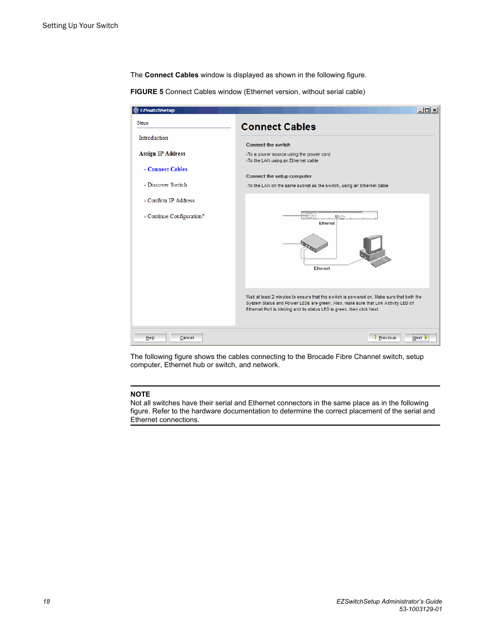 Brocade EZSwitchSetup Administrator’s Guide (Supporting 300, 5100, 5300, 6505, 6510, 6520, 7800, 7840, and VA-40FC) User Manual | Page 20 / 64