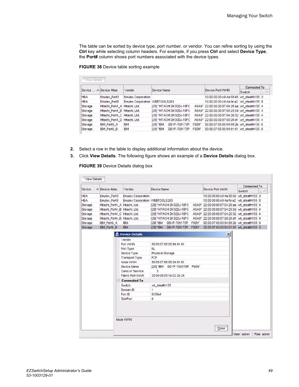 Brocade EZSwitchSetup Administrator’s Guide (Supporting 300, 5100, 5300, 6505, 6510, 6520, 7800, 7840, and VA-40FC) User Manual | Page 51 / 64