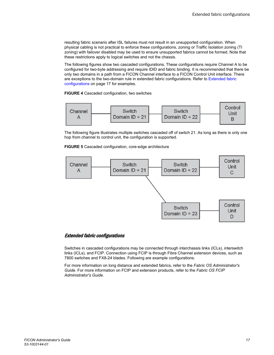 Extended fabric configurations, Created, Added | Brocade FICON Administrator’s Guide (Supporting Fabric OS v7.3.0) User Manual | Page 19 / 126