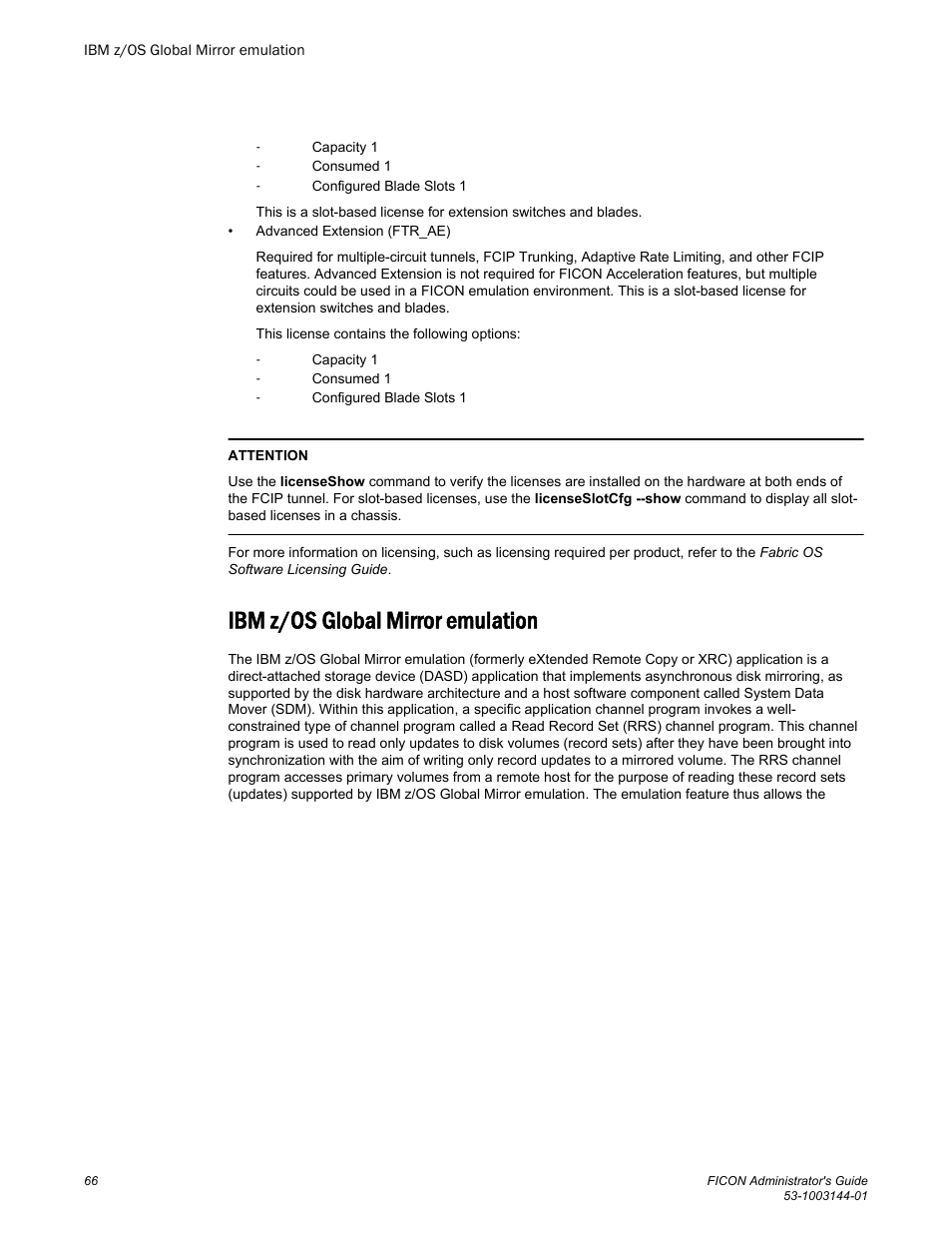 Ibm z/os global mirror emulation | Brocade FICON Administrator’s Guide (Supporting Fabric OS v7.3.0) User Manual | Page 68 / 126