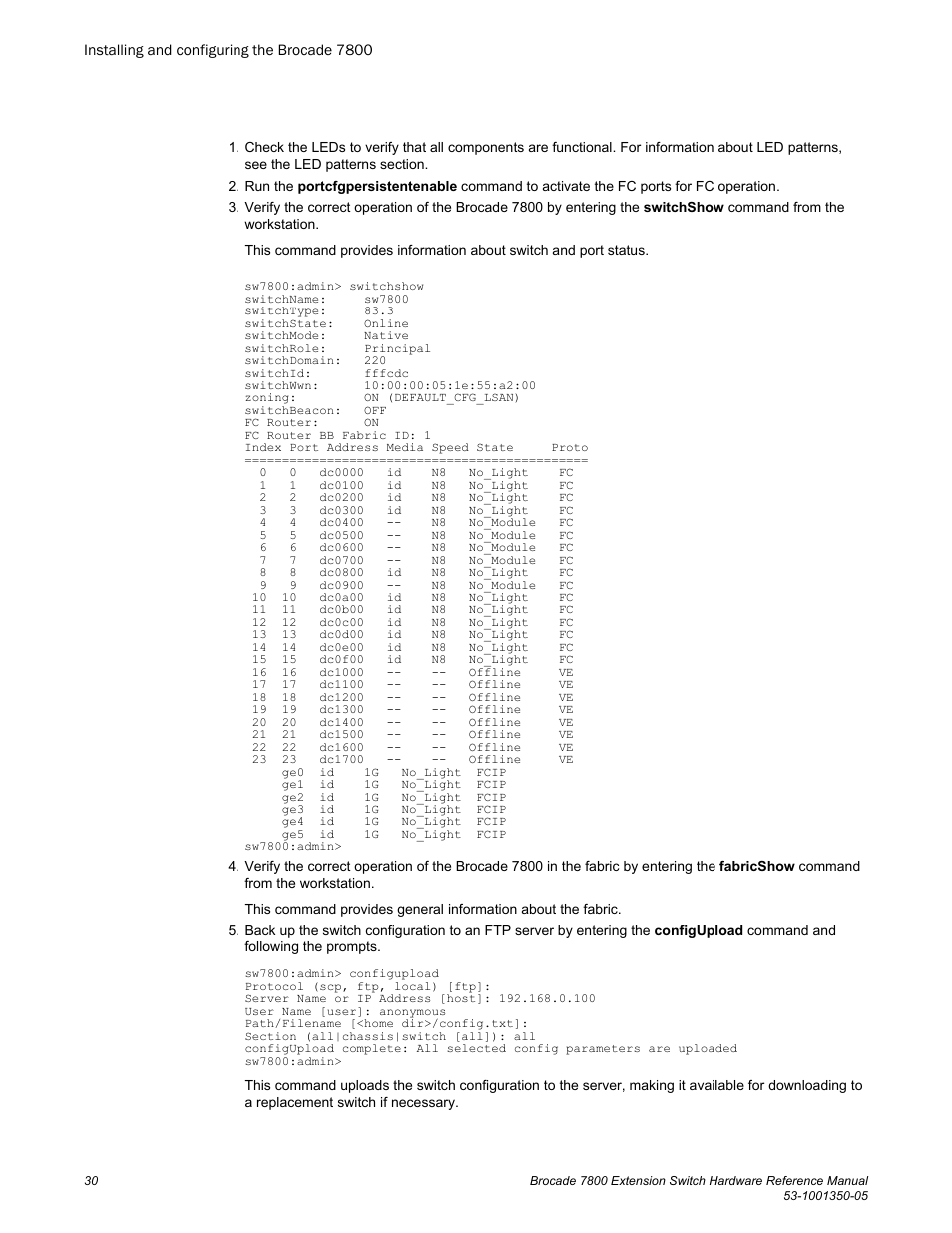 Brocade 7800 Extension Switch Hardware Reference Manual User Manual | Page 30 / 66