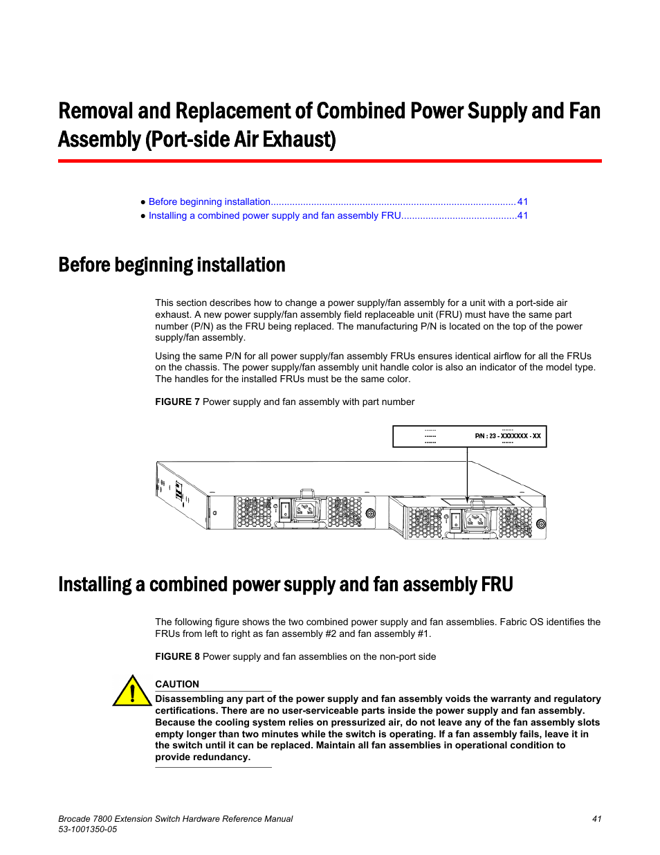 Before beginning installation, Exhaust) | Brocade 7800 Extension Switch Hardware Reference Manual User Manual | Page 41 / 66