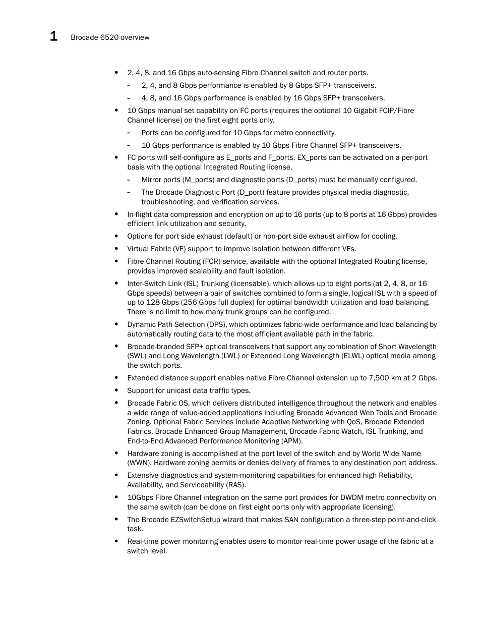 Brocade 6520 Hardware Reference Manual User Manual | Page 14 / 70