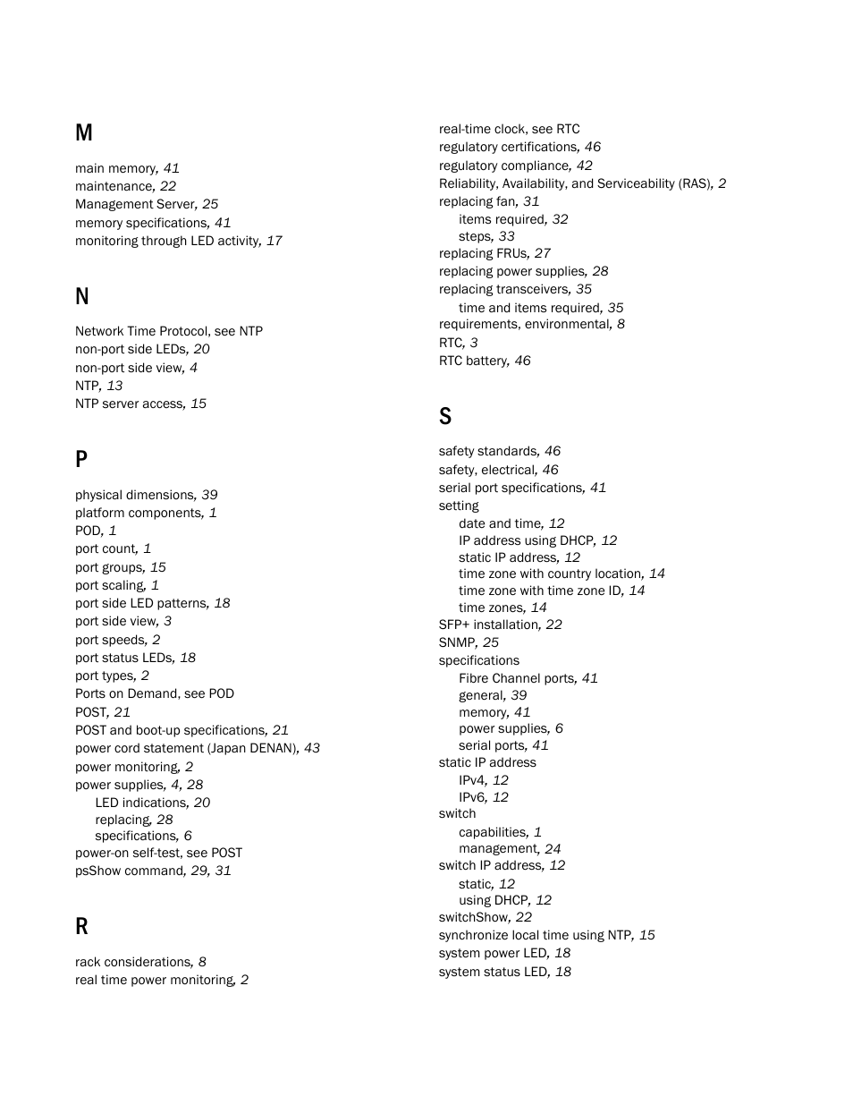Brocade 6520 Hardware Reference Manual User Manual | Page 69 / 70