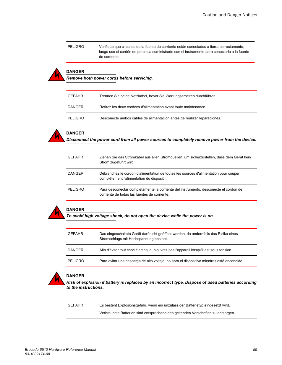 Brocade 6510 Hardware Reference Manual User Manual | Page 59 / 62