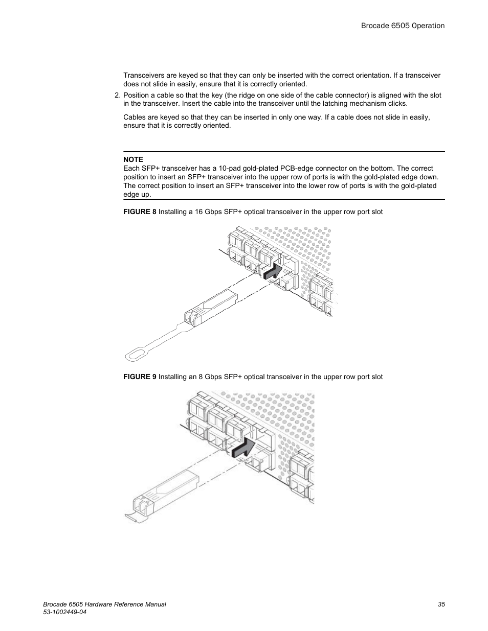 Brocade 6505 Hardware Reference Manual User Manual | Page 35 / 66