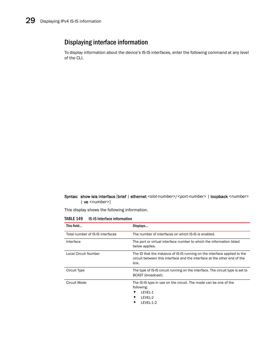 Displaying interface information | Brocade BigIron RX Series Configuration Guide User Manual | Page 1050 / 1550