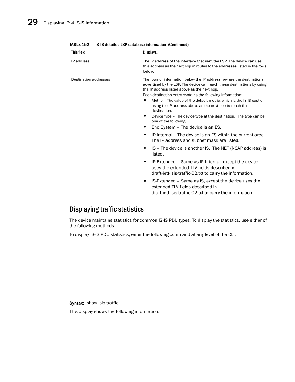 Displaying traffic statistics | Brocade BigIron RX Series Configuration Guide User Manual | Page 1056 / 1550