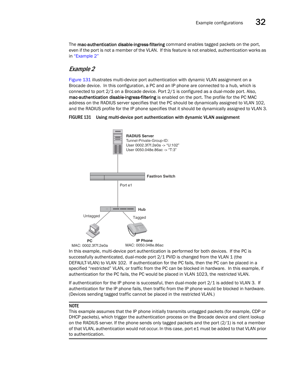 Example 2 | Brocade BigIron RX Series Configuration Guide User Manual | Page 1101 / 1550