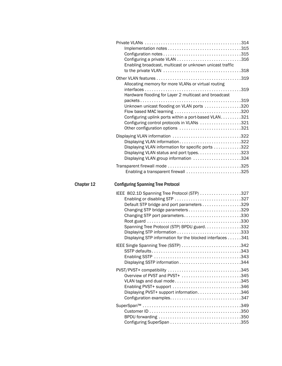Brocade BigIron RX Series Configuration Guide User Manual | Page 12 / 1550