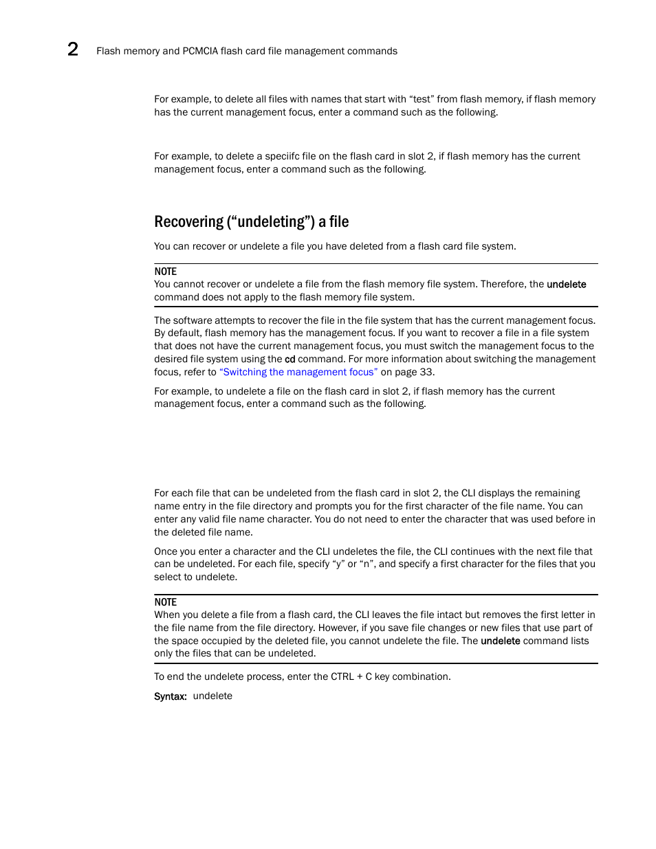 Recovering (“undeleting”) a file | Brocade BigIron RX Series Configuration Guide User Manual | Page 120 / 1550