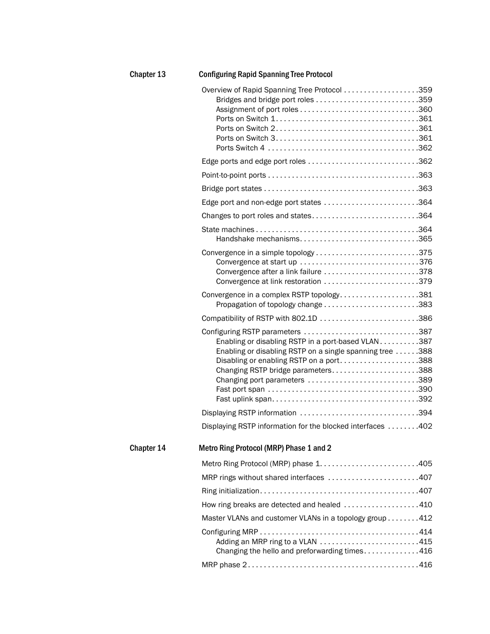 Brocade BigIron RX Series Configuration Guide User Manual | Page 13 / 1550