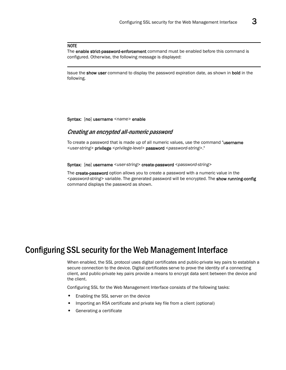 Creating an encrypted all-numeric password | Brocade BigIron RX Series Configuration Guide User Manual | Page 151 / 1550