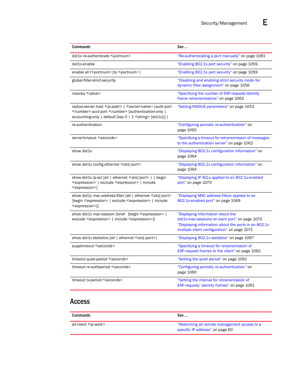 Access | Brocade BigIron RX Series Configuration Guide User Manual | Page 1533 / 1550