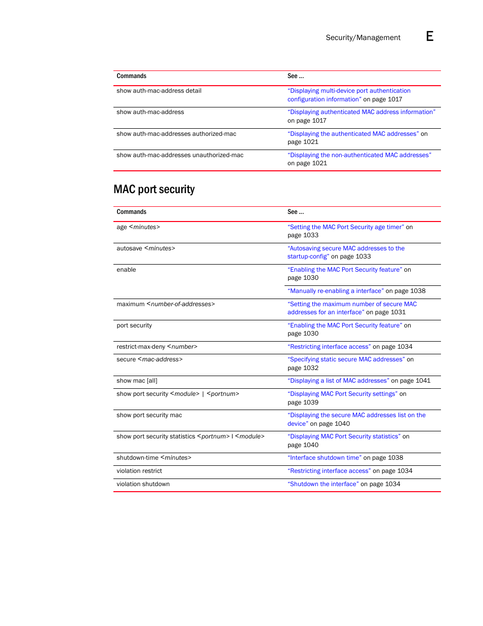 Mac port security | Brocade BigIron RX Series Configuration Guide User Manual | Page 1539 / 1550