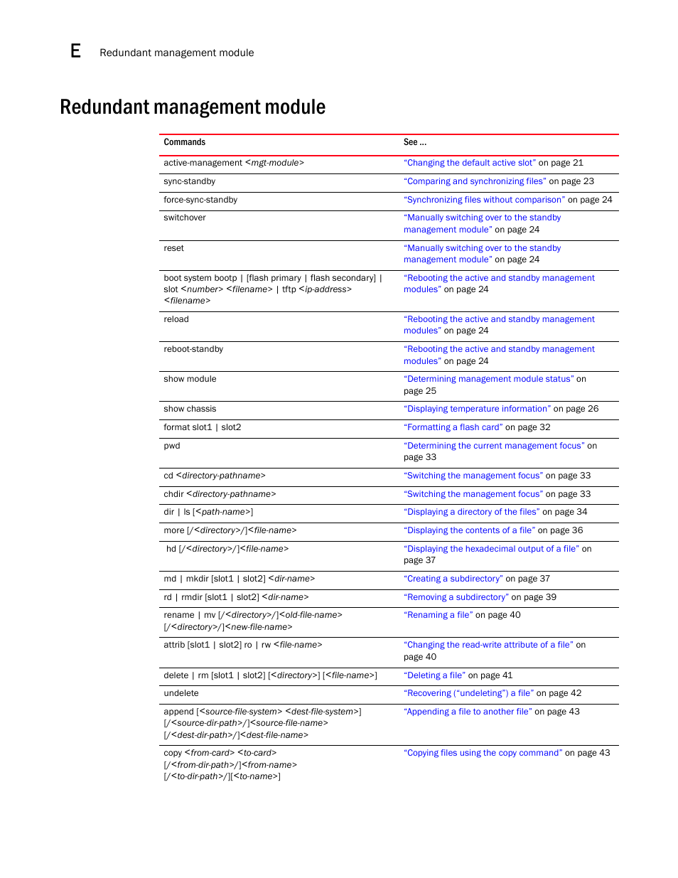 Redundant management module | Brocade BigIron RX Series Configuration Guide User Manual | Page 1540 / 1550