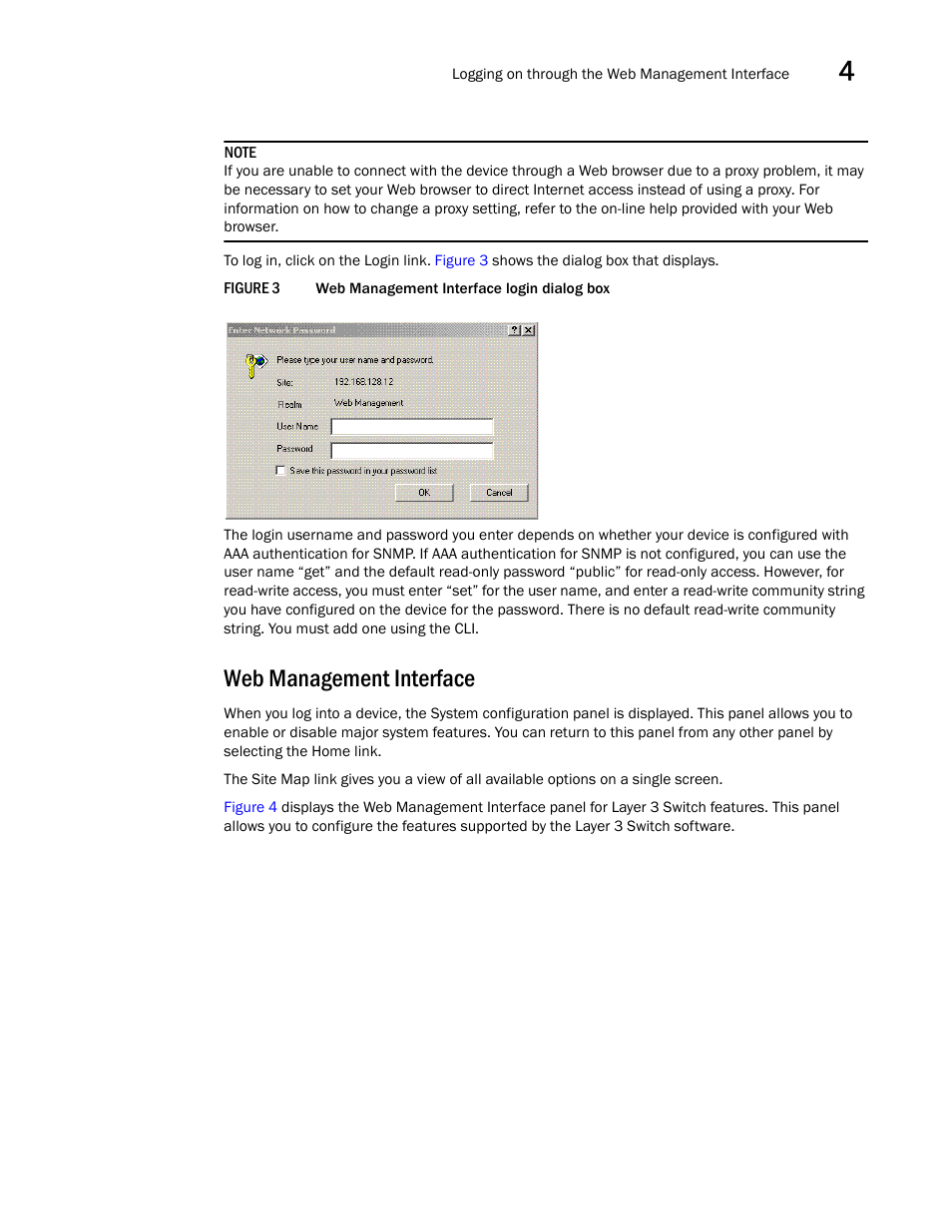 Web management interface | Brocade BigIron RX Series Configuration Guide User Manual | Page 195 / 1550