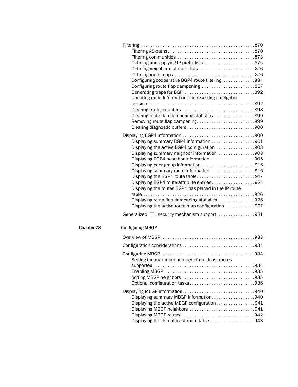 Brocade BigIron RX Series Configuration Guide User Manual | Page 26 / 1550