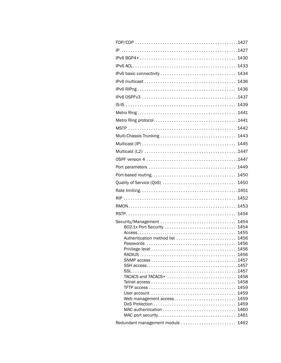 Brocade BigIron RX Series Configuration Guide User Manual | Page 41 / 1550