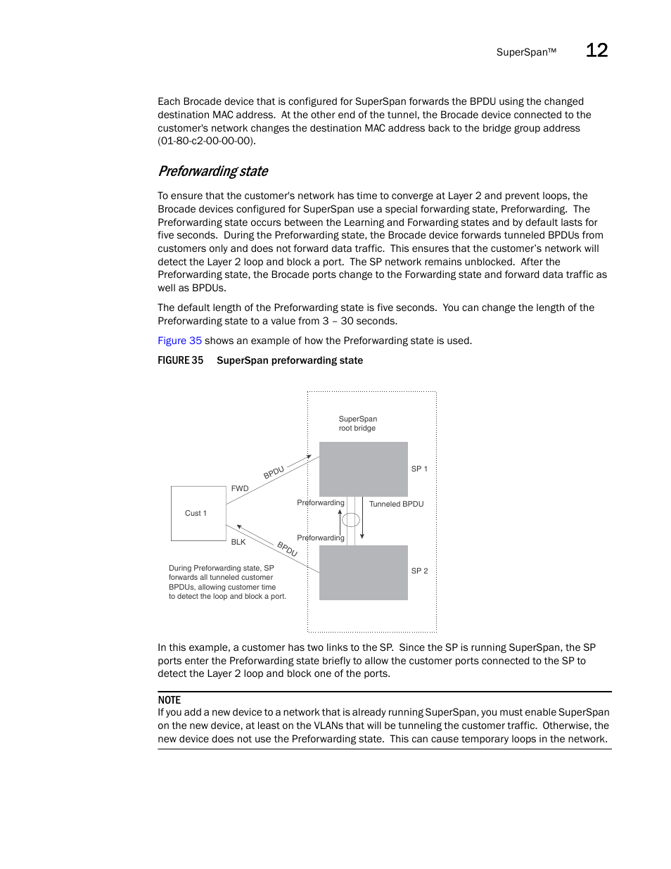 Preforwarding state | Brocade BigIron RX Series Configuration Guide User Manual | Page 429 / 1550