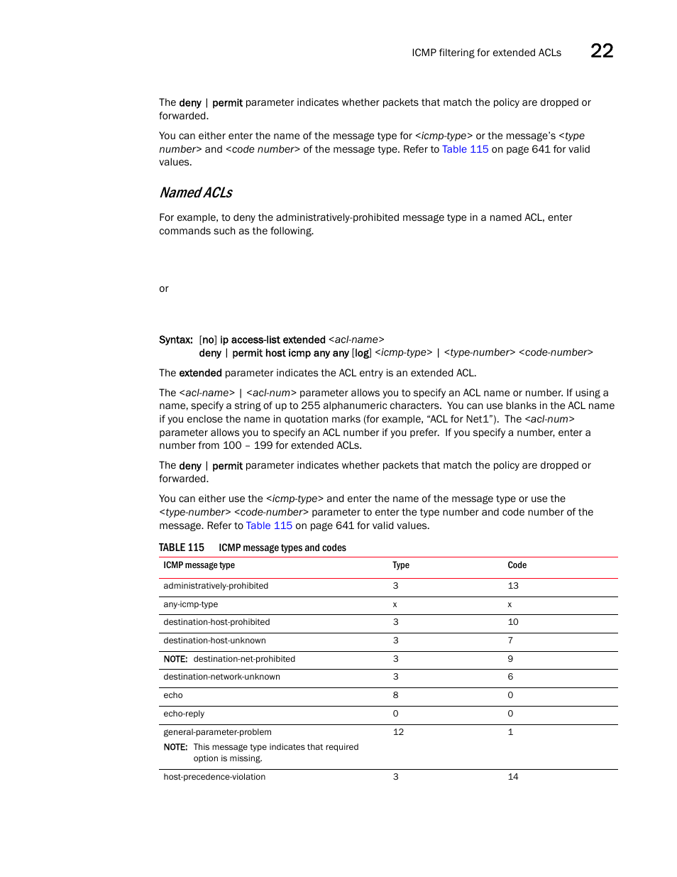 Named acls | Brocade BigIron RX Series Configuration Guide User Manual | Page 719 / 1550