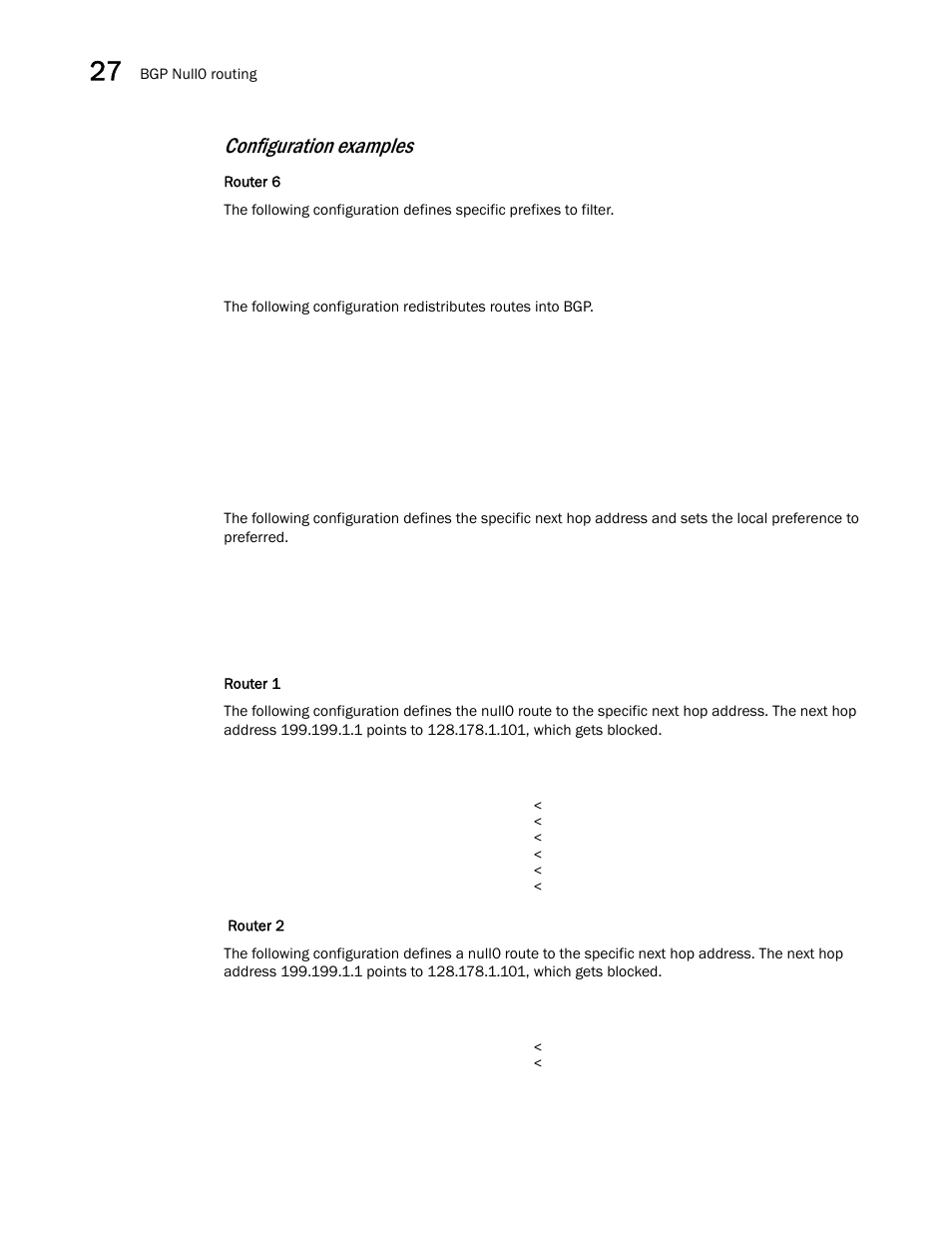 Configuration examples | Brocade BigIron RX Series Configuration Guide User Manual | Page 910 / 1550