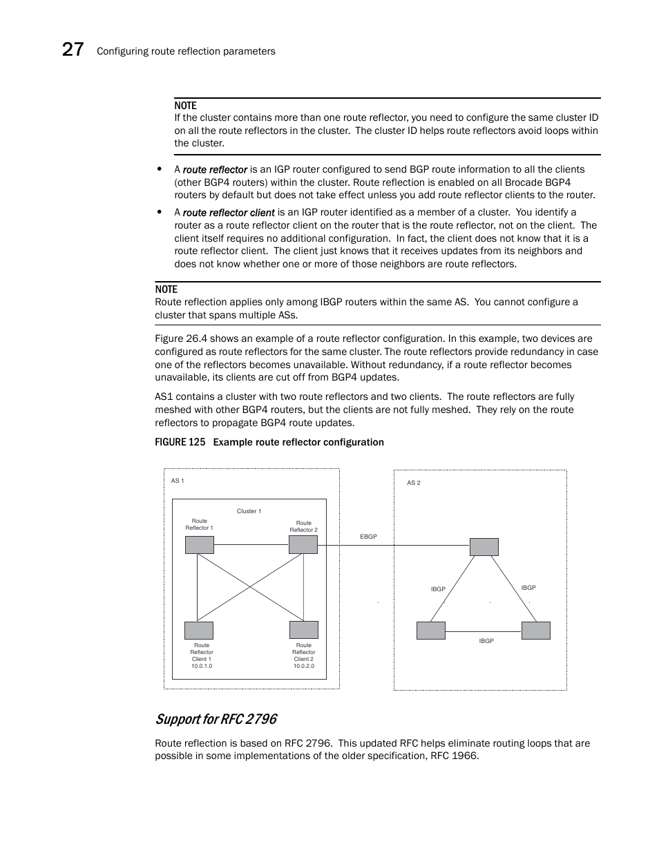 Support for rfc 2796, Figure 125 | Brocade BigIron RX Series Configuration Guide User Manual | Page 946 / 1550