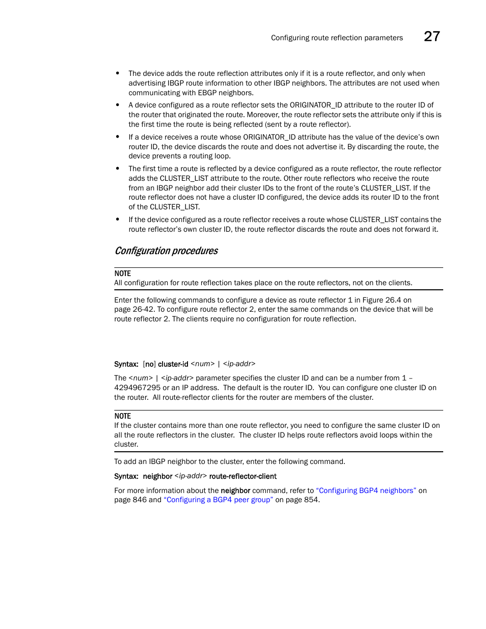 Configuration procedures | Brocade BigIron RX Series Configuration Guide User Manual | Page 947 / 1550
