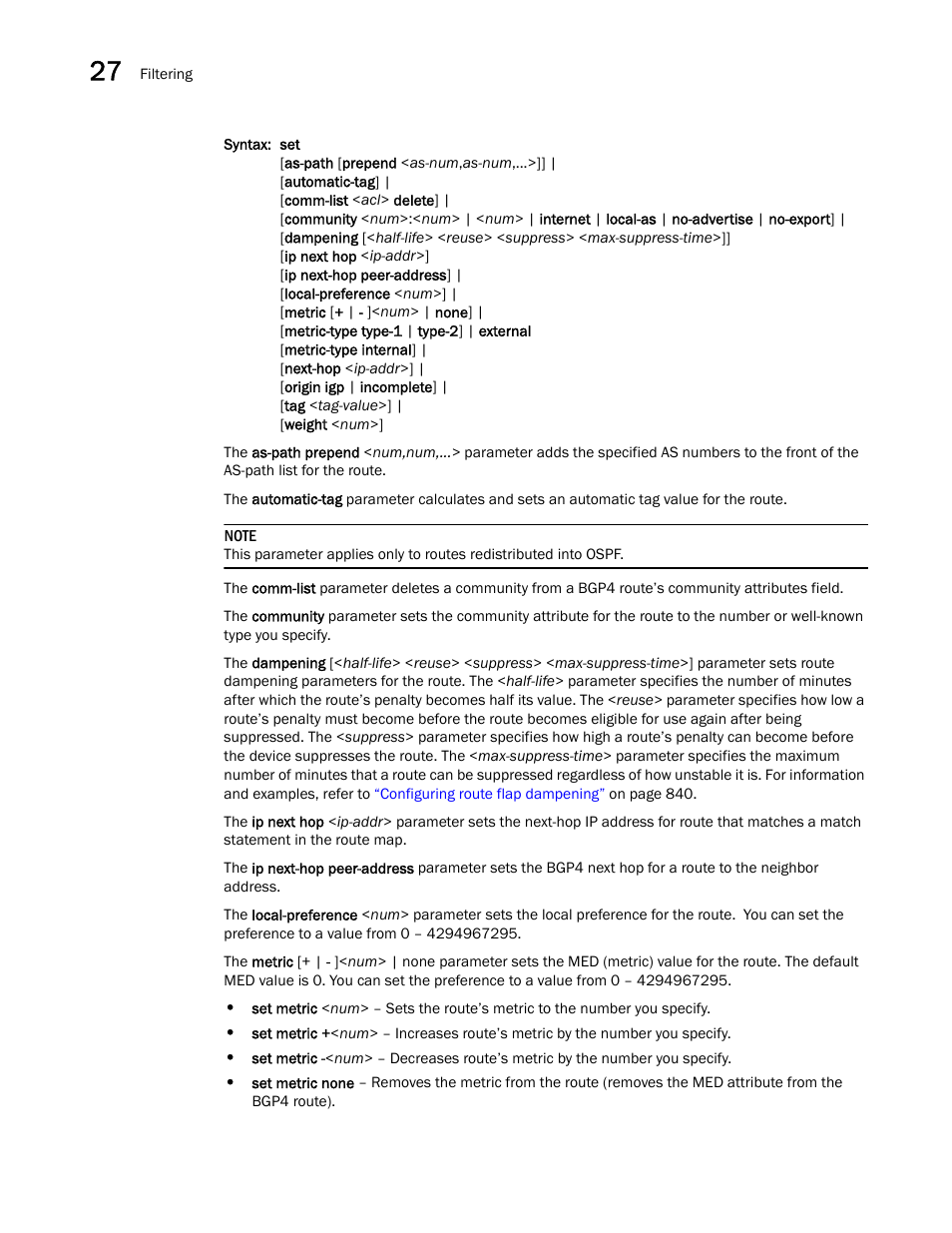 Brocade BigIron RX Series Configuration Guide User Manual | Page 960 / 1550