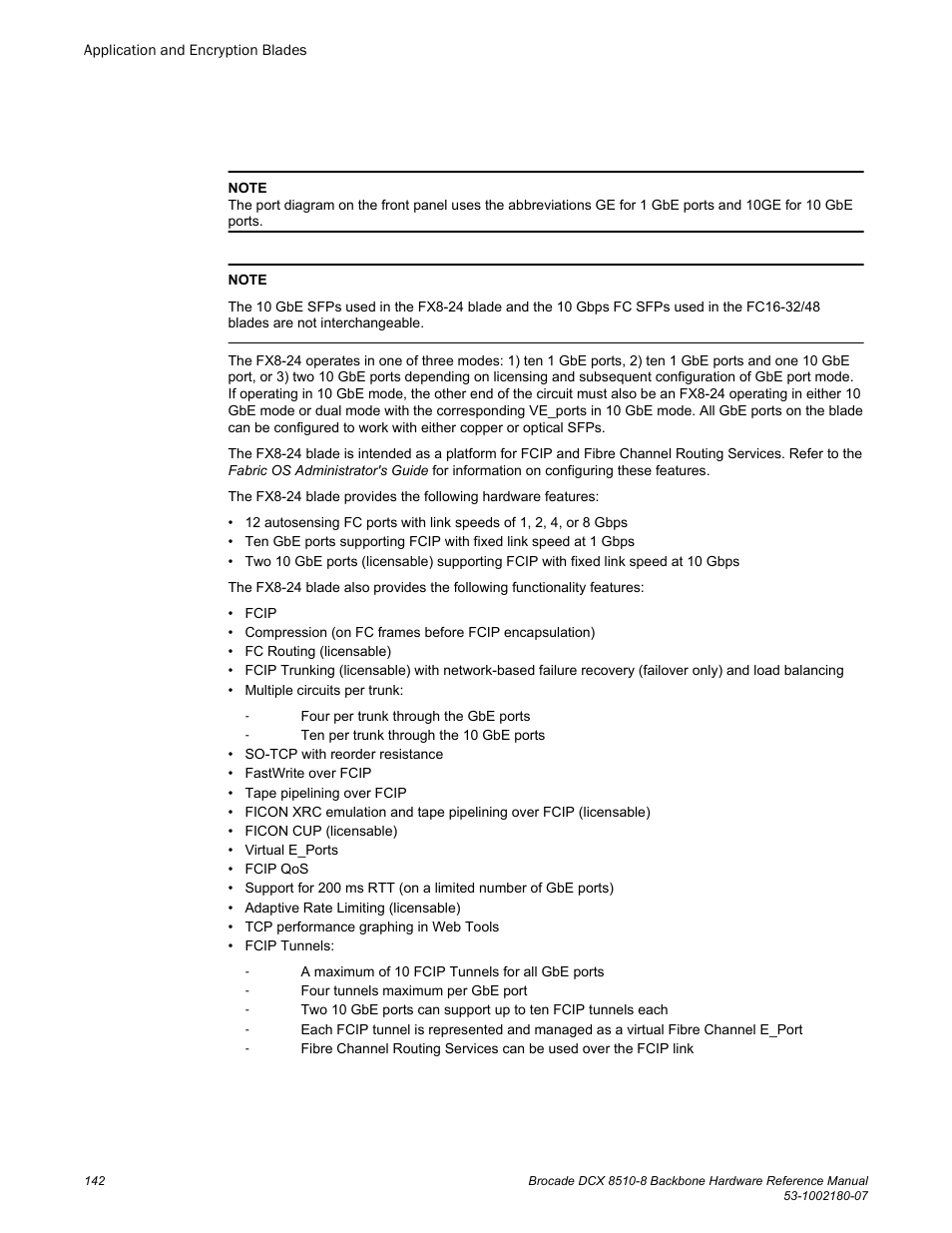 Brocade DCX 8510-8 Backbone Hardware Reference Manual User Manual | Page 142 / 178