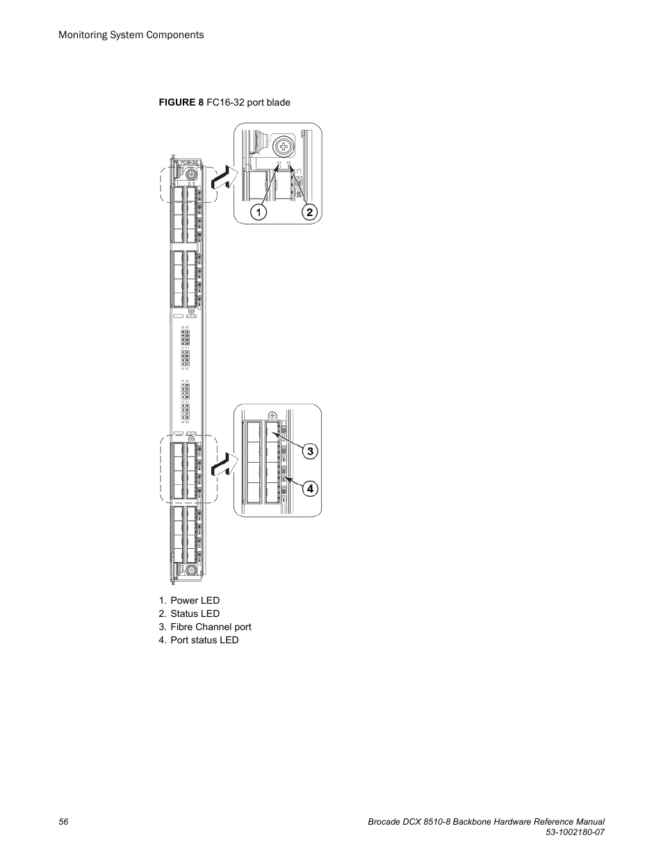 Brocade DCX 8510-8 Backbone Hardware Reference Manual User Manual | Page 56 / 178