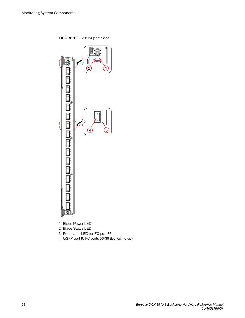 Brocade DCX 8510-8 Backbone Hardware Reference Manual User Manual | Page 58 / 178