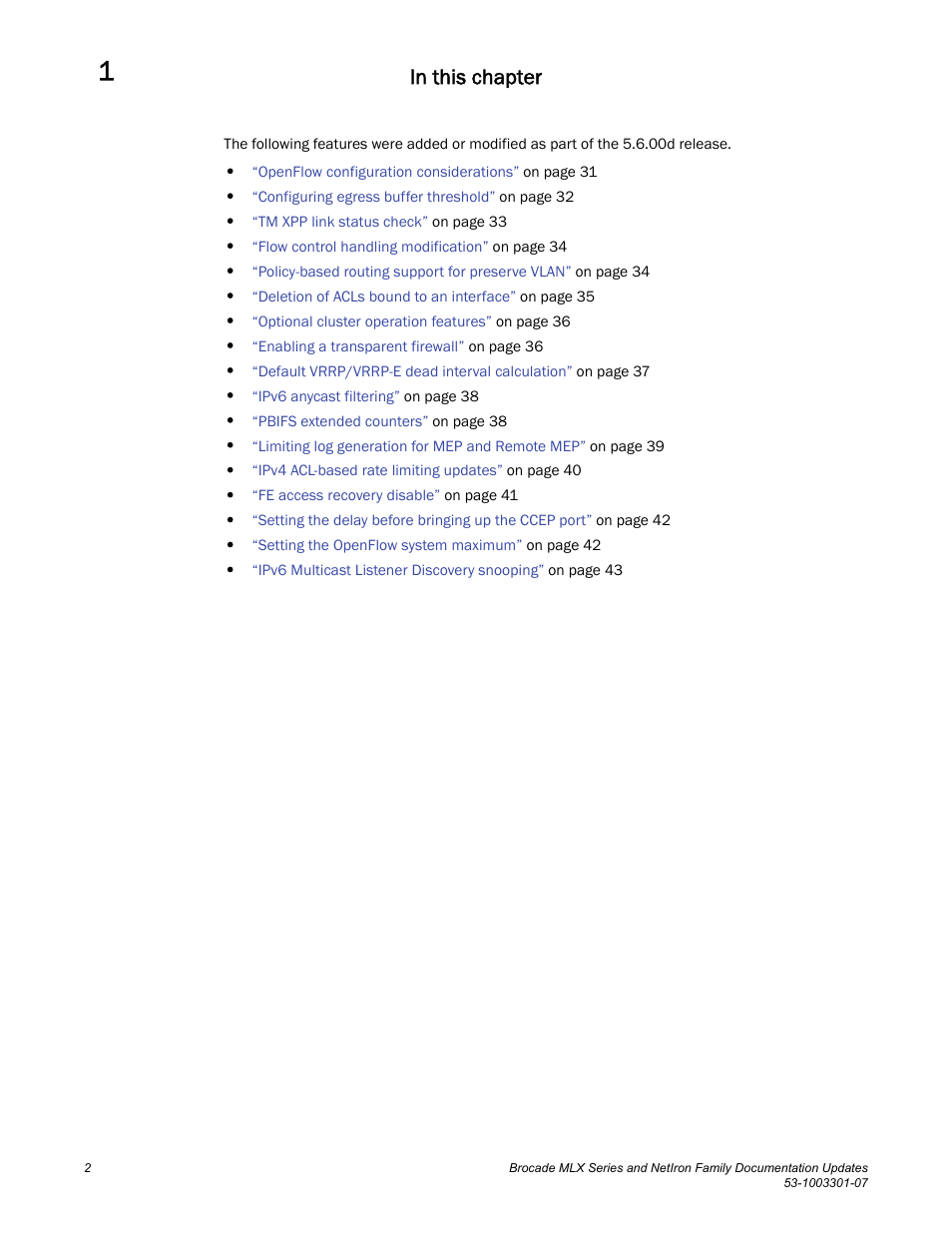 Brocade MLX Series and NetIron Family (Supporting Multi-Service IronWare R05.6.xx) User Manual | Page 10 / 62