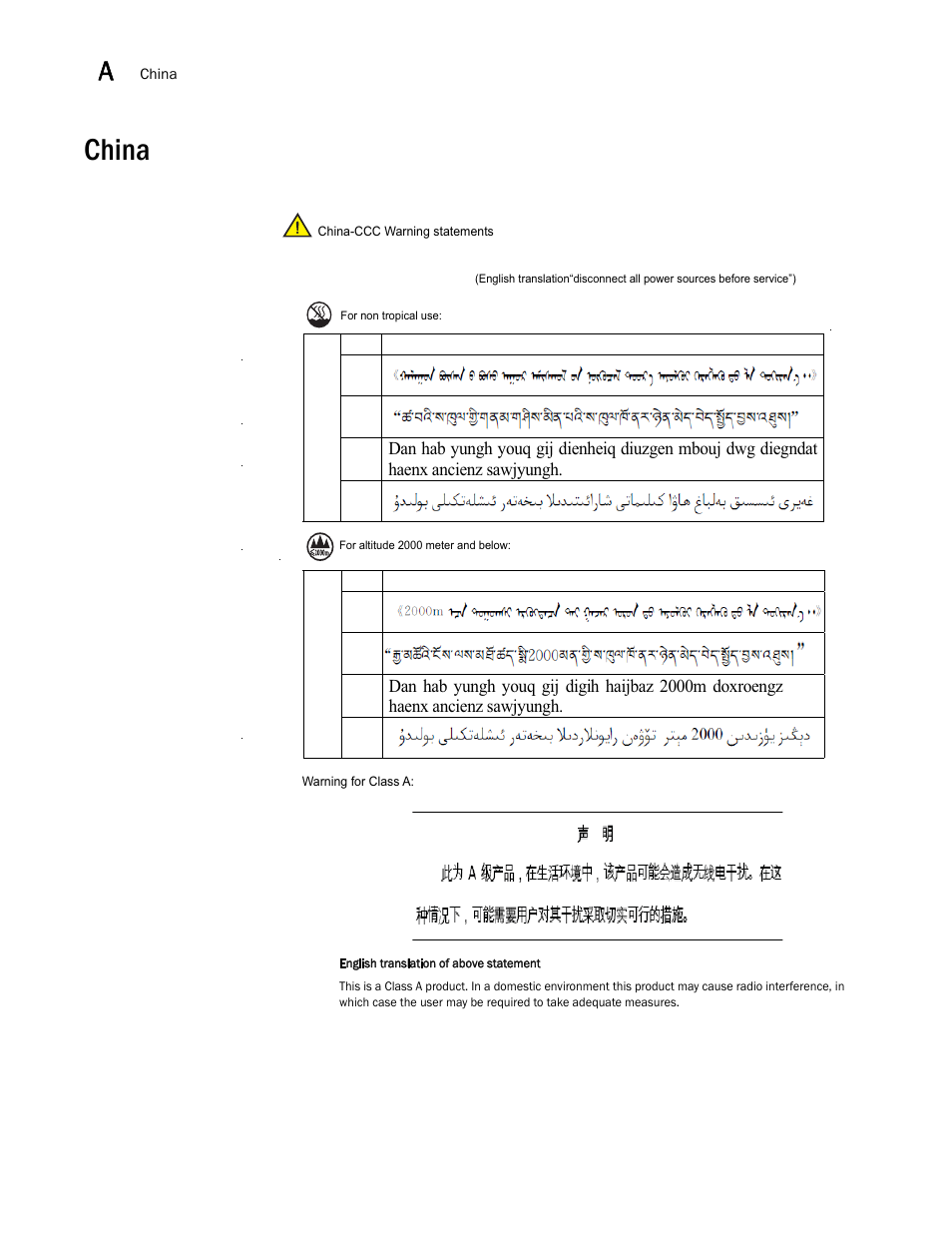 China, Draft: brocade confidential | Brocade FastIron GS and GS-STK Hardware Installation Guide User Manual | Page 112 / 126