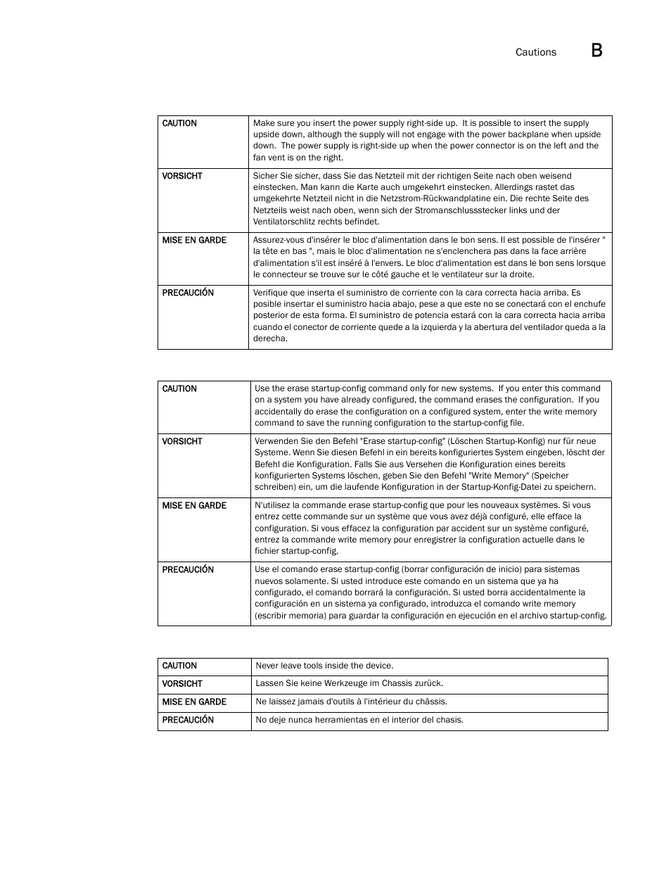 Draft: brocade confidential | Brocade FastIron GS and GS-STK Hardware Installation Guide User Manual | Page 119 / 126