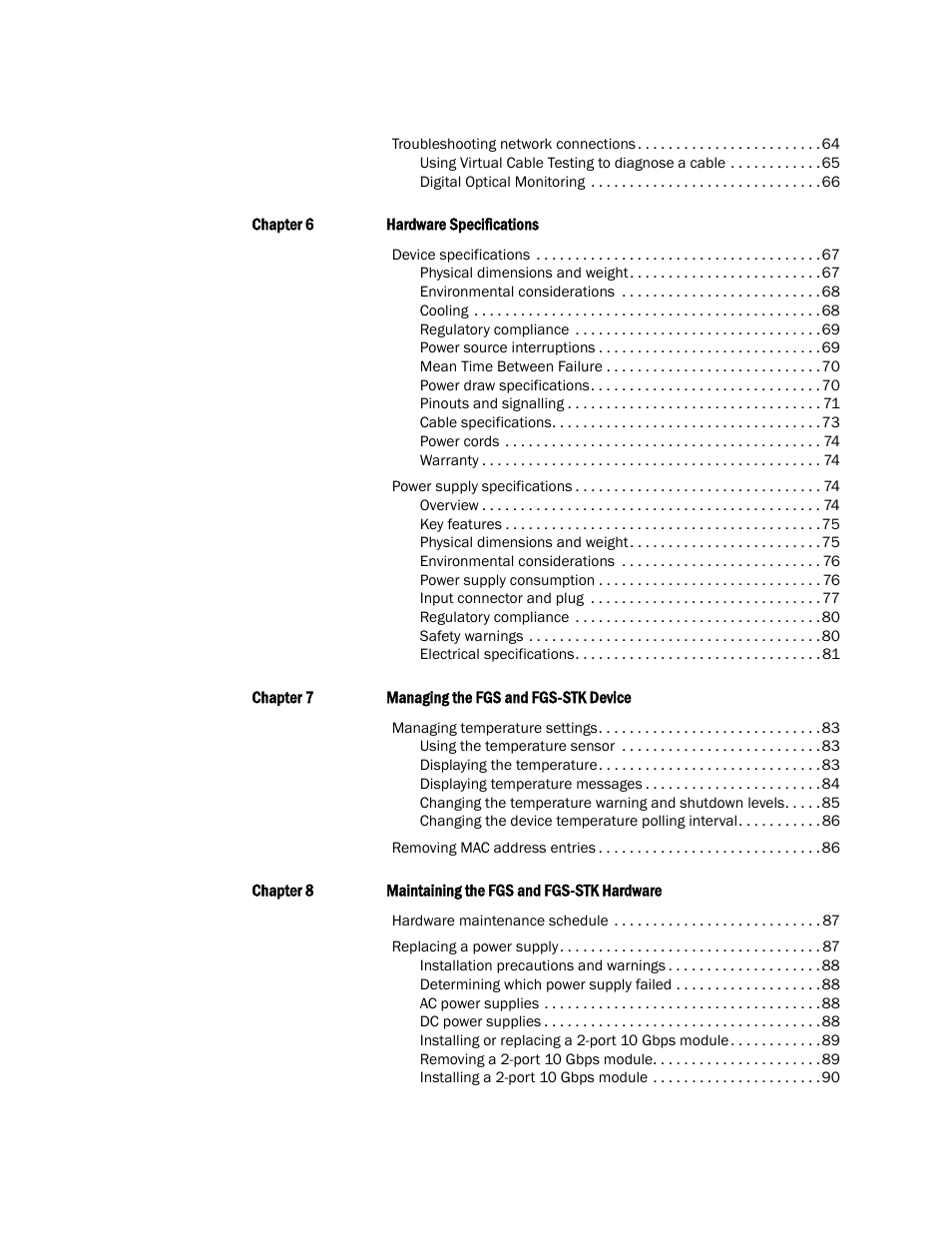 Brocade FastIron GS and GS-STK Hardware Installation Guide User Manual | Page 5 / 126