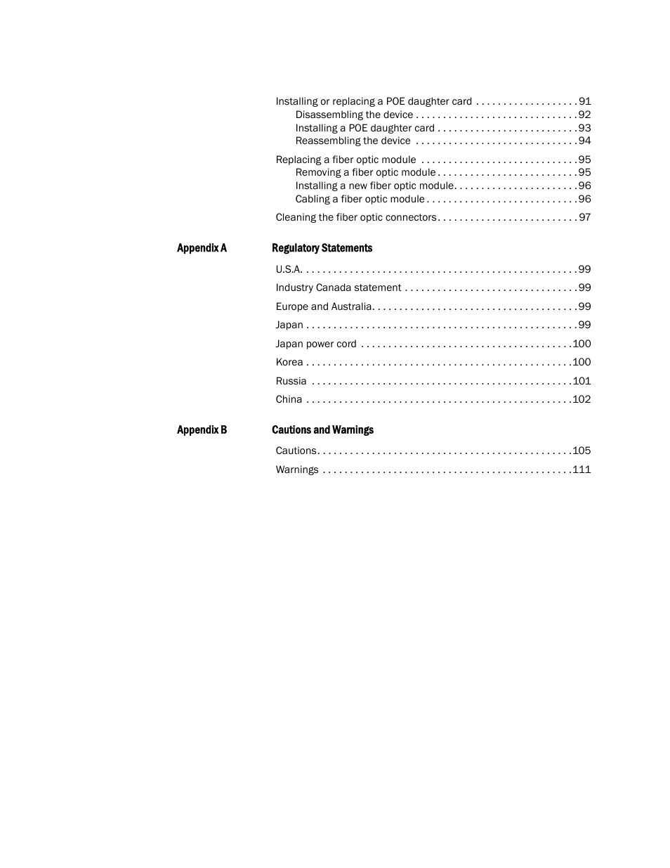 Brocade FastIron GS and GS-STK Hardware Installation Guide User Manual | Page 6 / 126